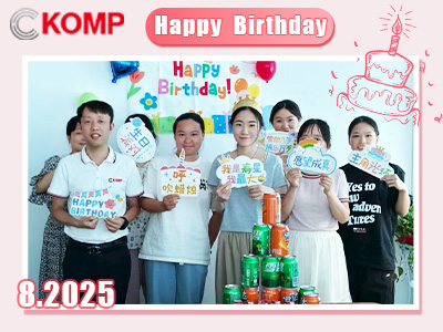 تحتفل شركة KOMP بأعياد ميلاد موظفيها بكل عناية ودفء